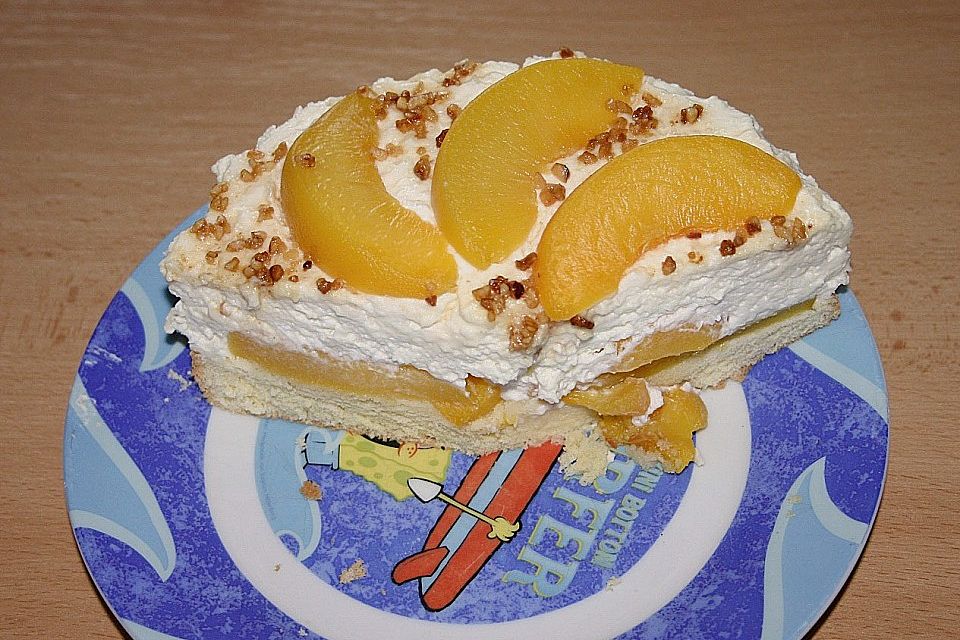 Schnelle - Pfirsich - Quarktorte