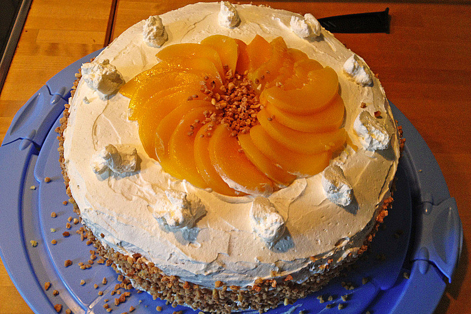 Schnelle - Pfirsich - Quarktorte