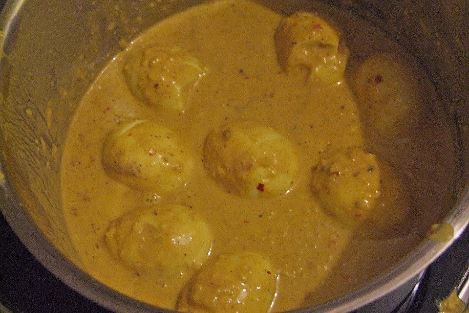 Eier-Curry indisch (oder indonesisch)