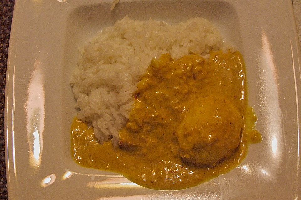 Eier-Curry indisch (oder indonesisch)