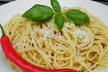 Knoblauch-Spaghetti