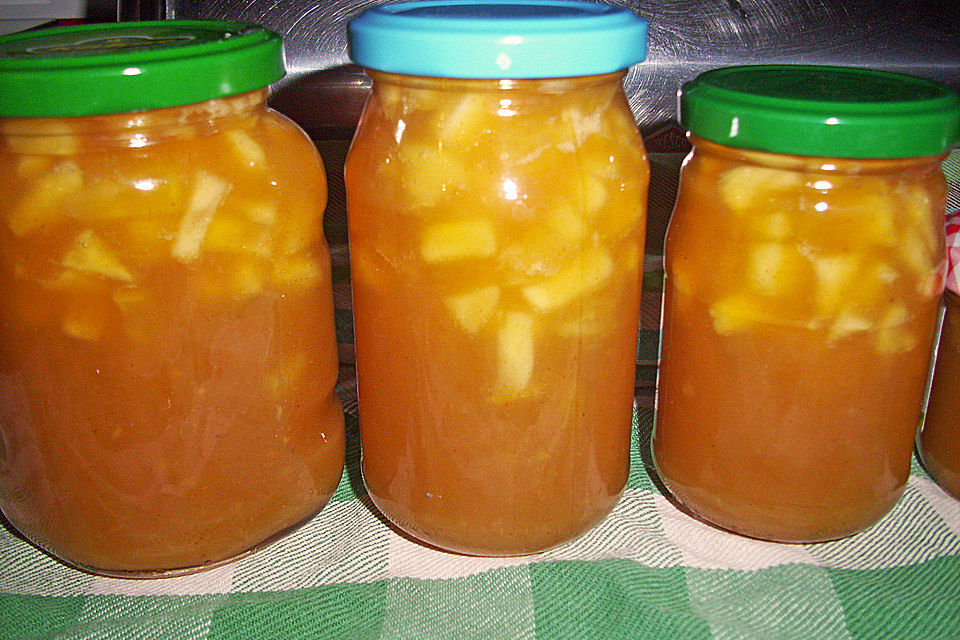 Apfel-Bananen-Maracuja Marmelade