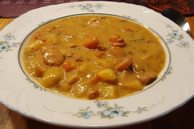 Kartoffel-Möhren-Eintopf mit Wurst von Travelamigos| Chefkoch