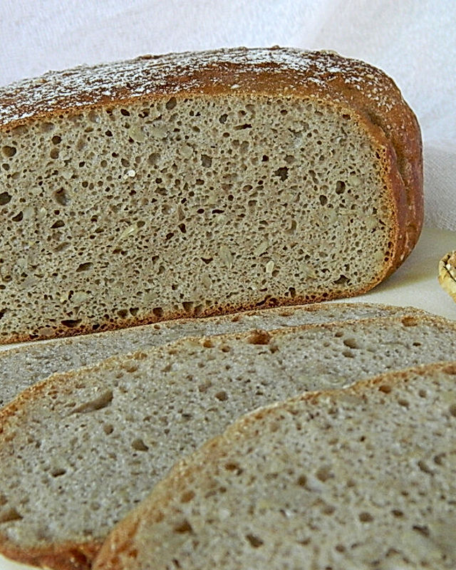 Sauerteig-Brot ohne Kneten