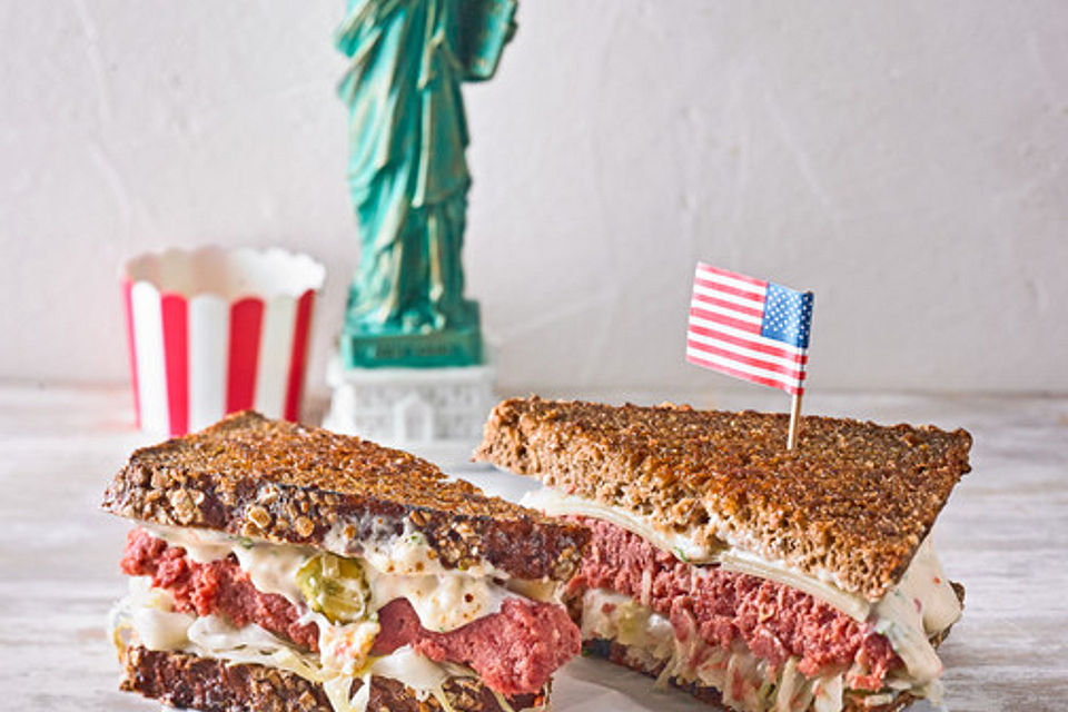 Amerikanisches Reuben Sandwich