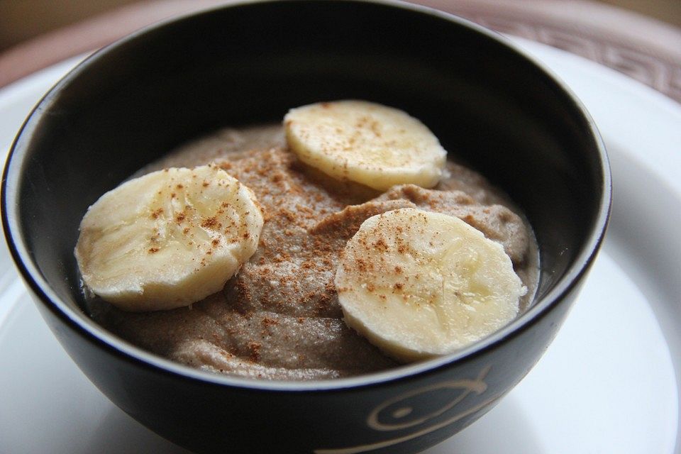 Tofu-Frucht-Creme mit Zimt