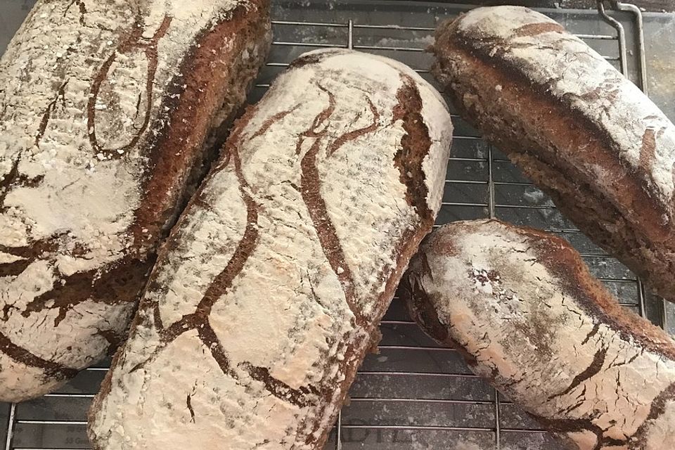 Einfaches Roggensauerteigbrot für jeden Tag