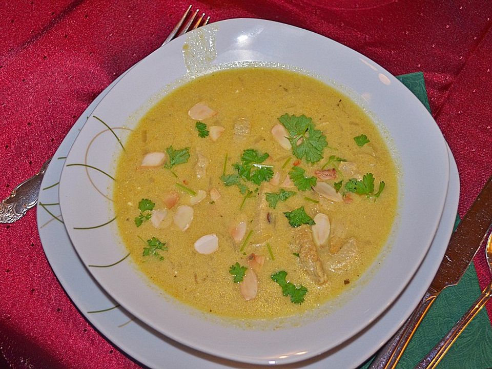 Curry-Rahmsuppe mit Mandelblättchen von TKD-Maus| Chefkoch