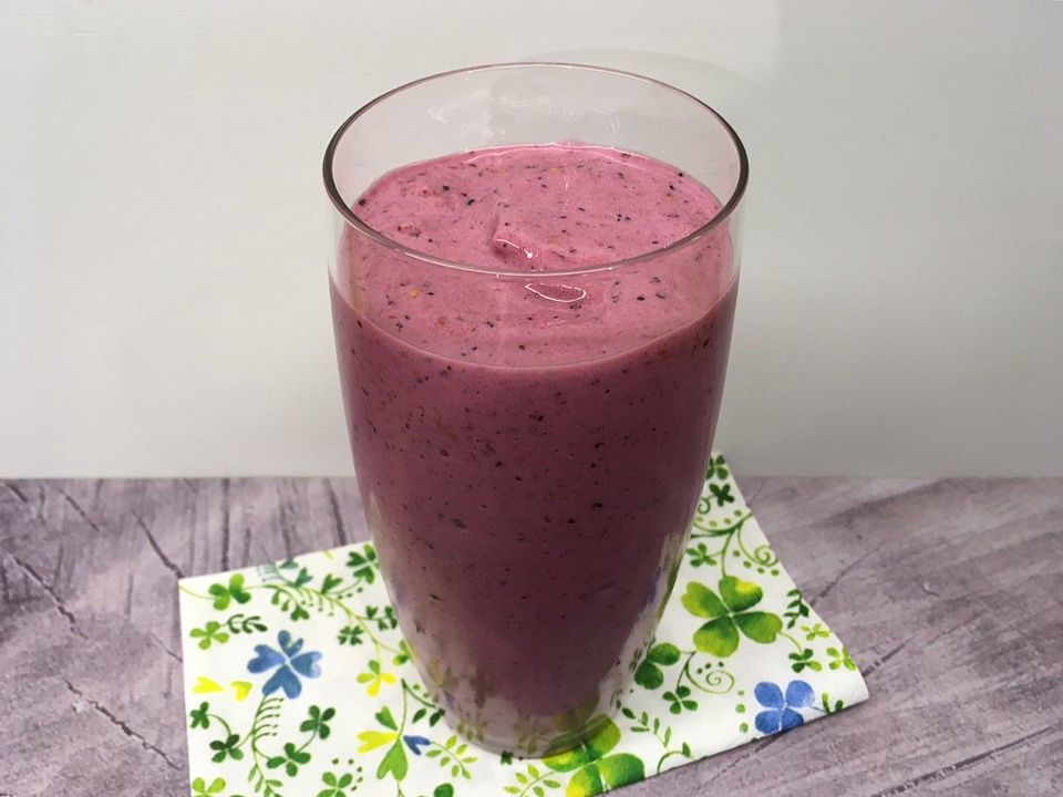 Himbeer- Blaubeer Smoothie von Lele_1 | Chefkoch