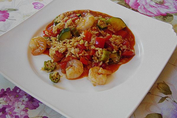 Cajun-Garnelenreis mit Okraschoten von alina212 | Chefkoch