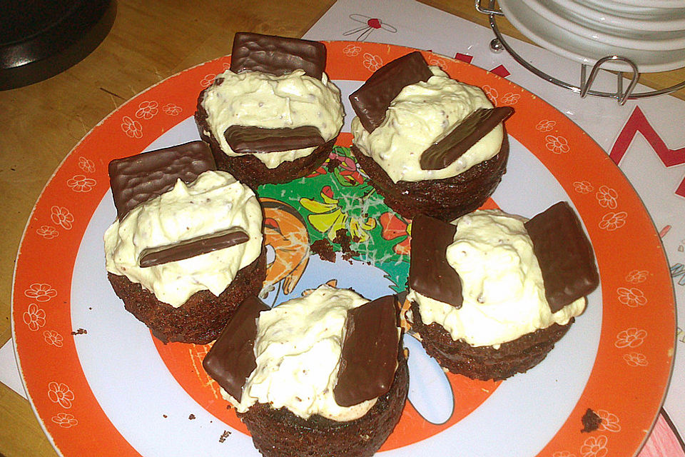 Schoko-Mint Cupcakes mit After-Eight Frosting