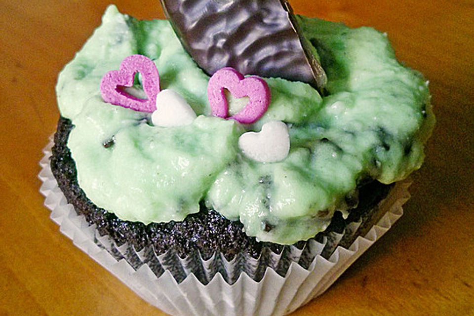 Schoko-Mint Cupcakes mit After-Eight Frosting