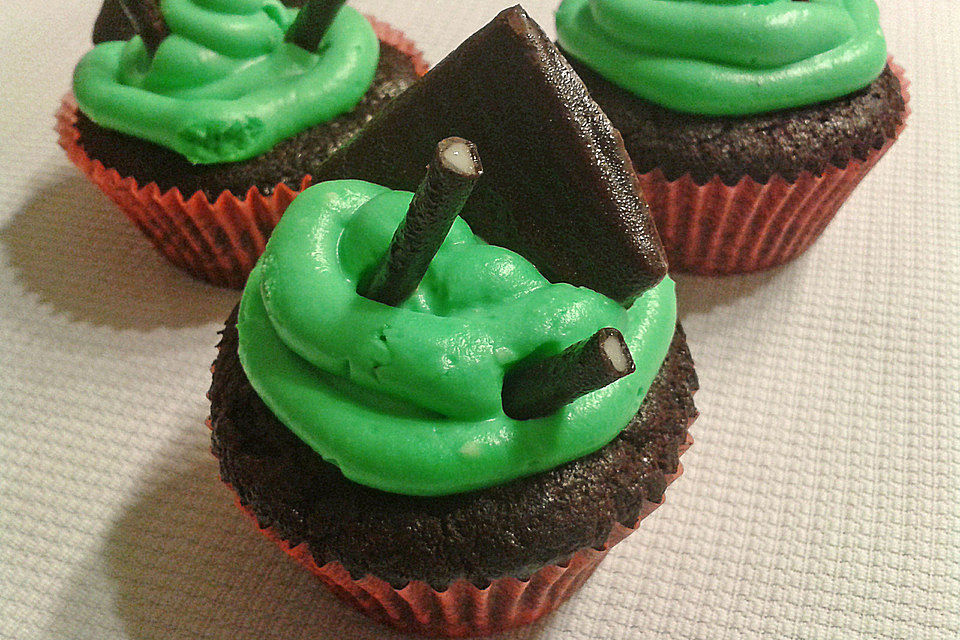 Schoko-Mint Cupcakes mit After-Eight Frosting