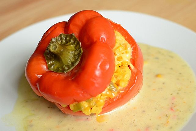 Paprika mit roter Linsenfüllung von Mumilein| Chefkoch