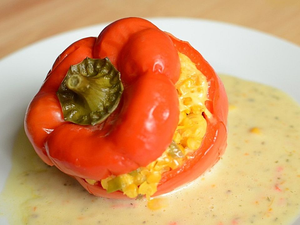 Paprika mit roter Linsenfüllung von Mumilein| Chefkoch