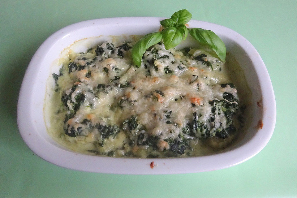 Gnocchi-Spinat-Auflauf