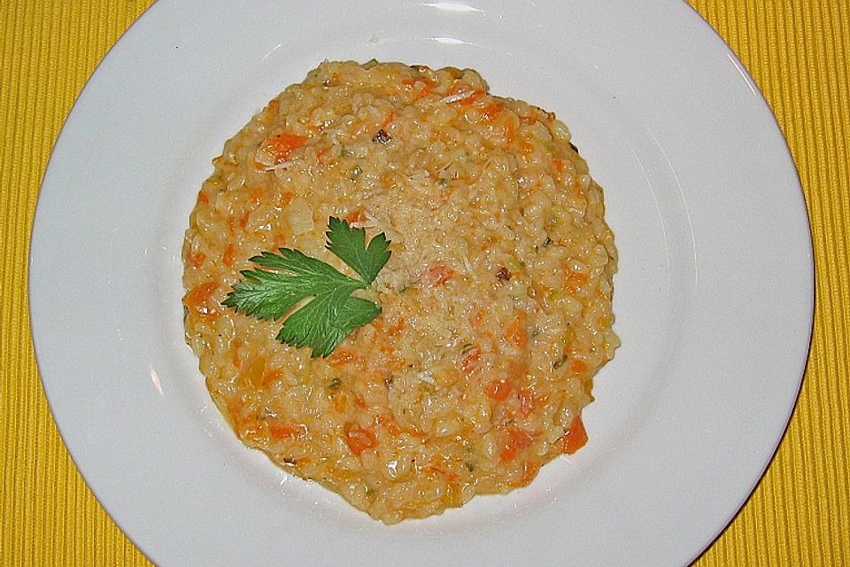 Risotto mit gelbem Kürbis