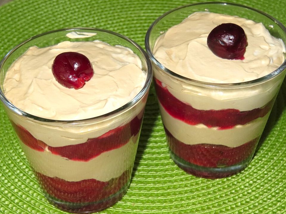 Cappuccinocreme mit Kirschen von Cathi75| Chefkoch Cappuccinocreme mit Kirschen von Cathi75| Chefkoch