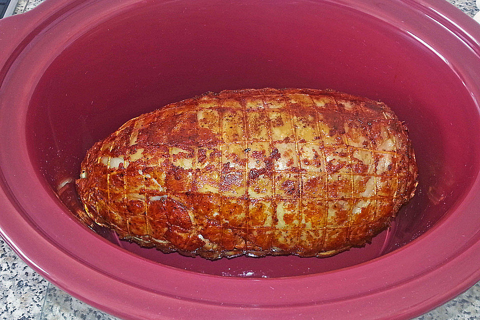 Putenrollbraten aus dem Slowcooker