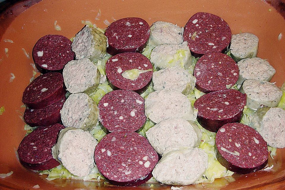 Römertopf - Sauerkraut mit Kasseler