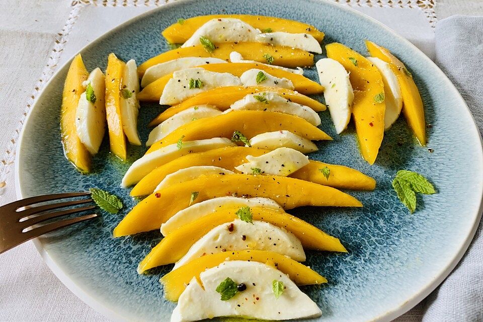 Mango mit Mozzarella