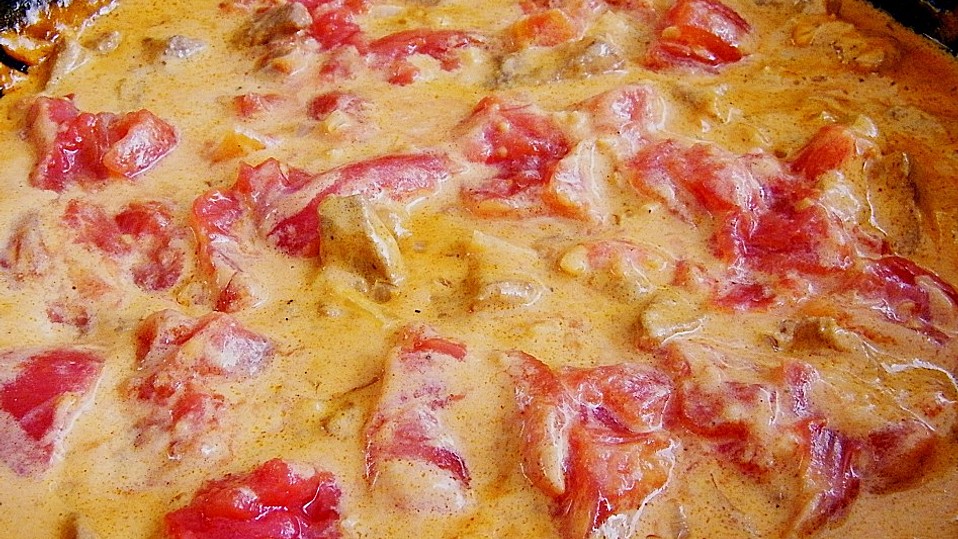 Kalbsgeschnetzeltes in Tomaten-Rahm von garten-gerd