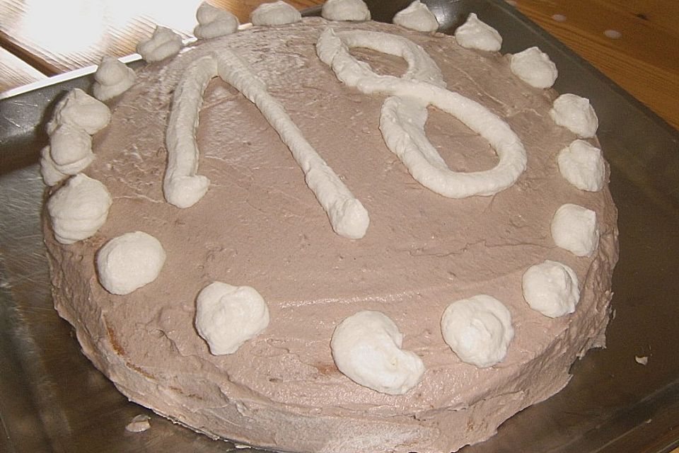 Schokoladen - Sahne Torte, ganz einfach