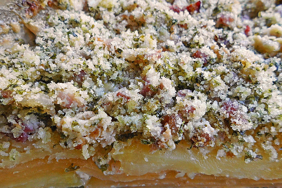 Kartoffel-Steckrüben-Gratin