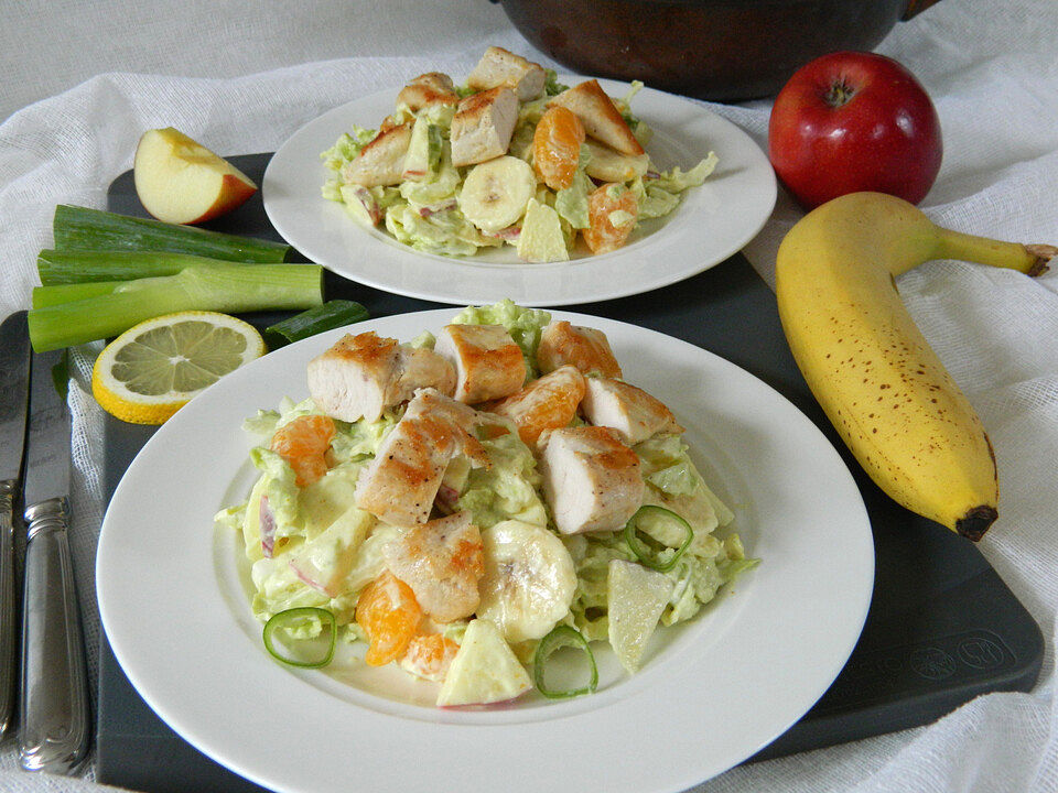 Geflügelsalat mit Currydressing von Nina84494| Chefkoch