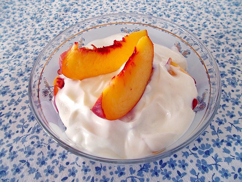 Pfirsichquarkcreme von Nina84494 | Chefkoch