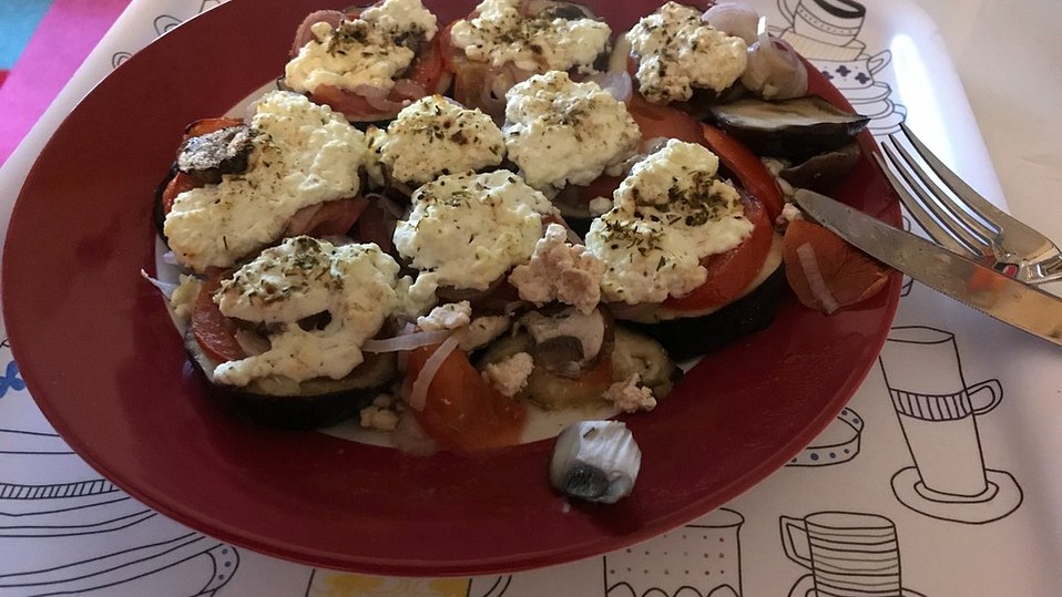 Fettarme überbackene Auberginen von sedea