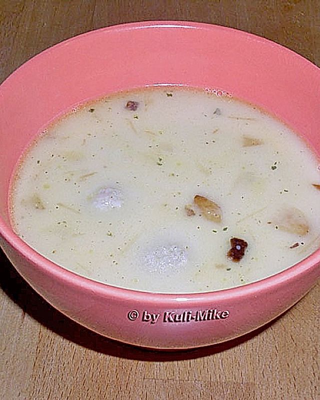 Knoblauch - Champignon - Cremesuppe