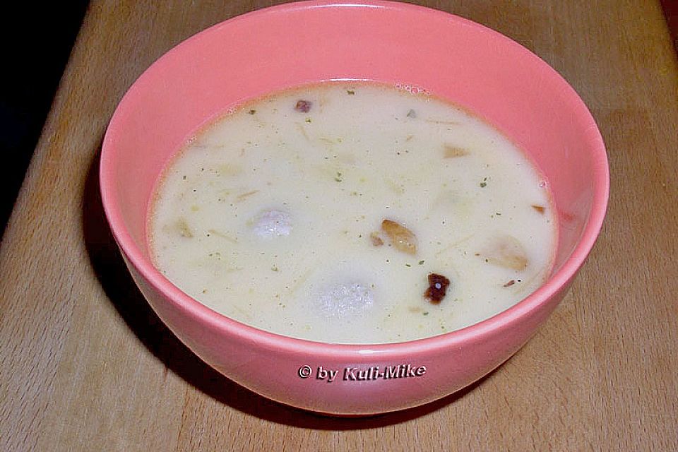 Knoblauch - Champignon - Cremesuppe