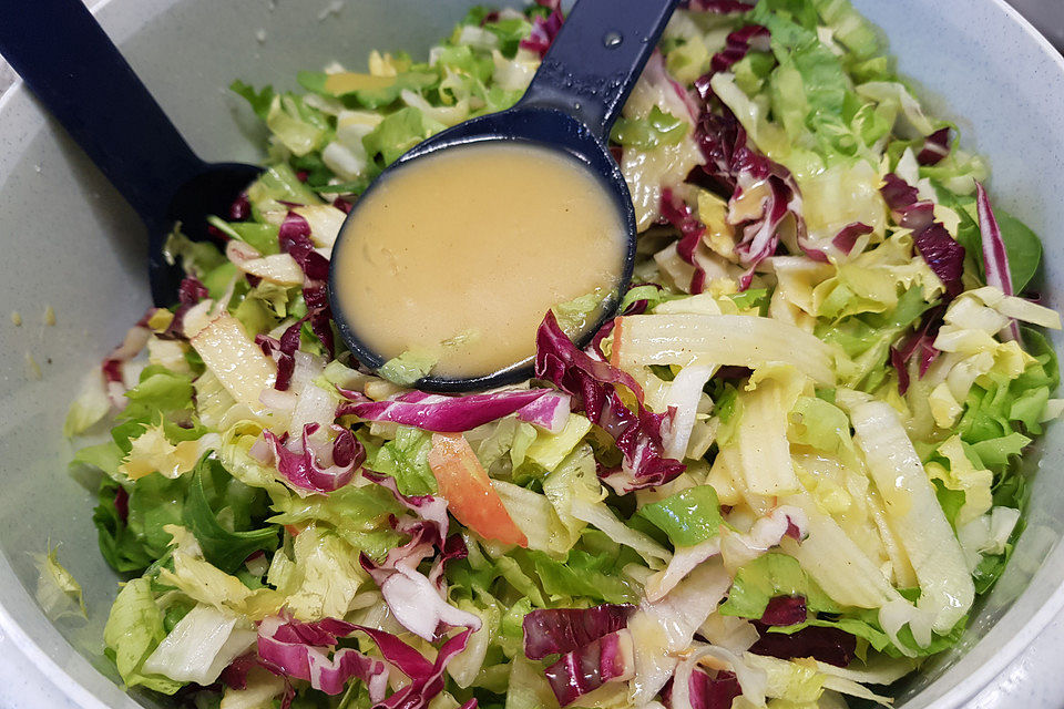 Apfel-Endivien-Salat mit Senfdressing