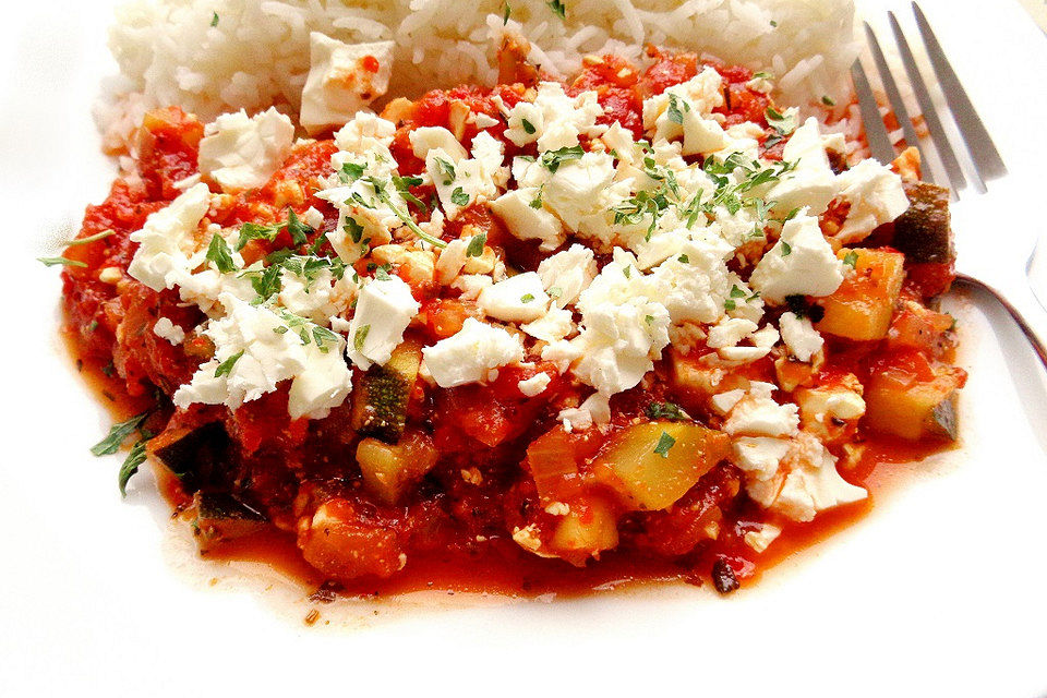 Tomaten-Feta-Soße