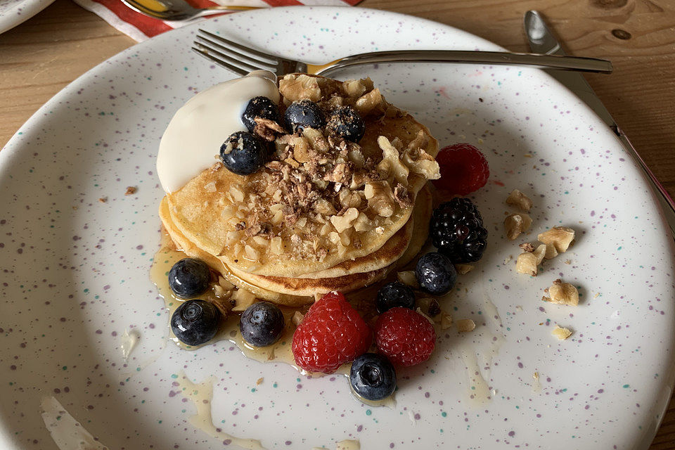 Pancakes mit Buttermilch - super luftig