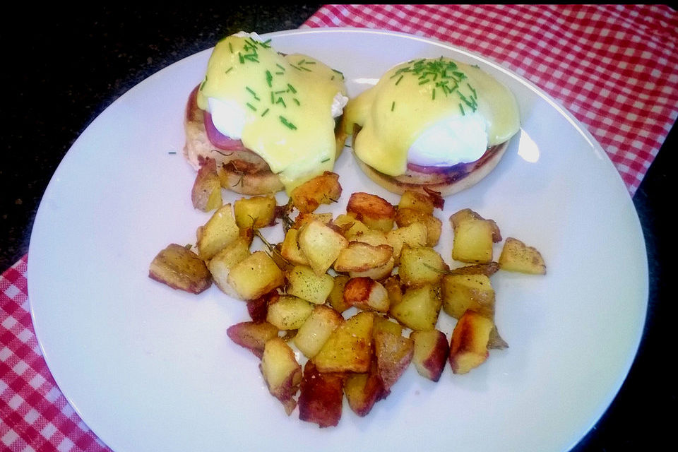 Amerikanische authentische Eggs Benedict