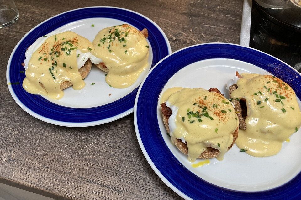 Amerikanische authentische Eggs Benedict