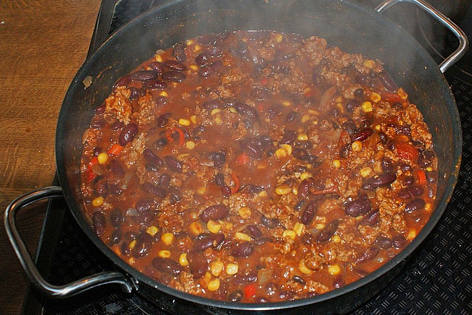 Dans Chili con carne nach Tex-Mex Art