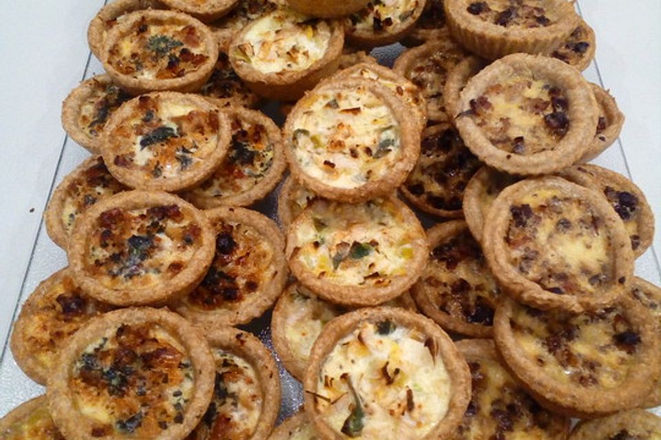 Fingerfood-Quiches in 2 Variationen