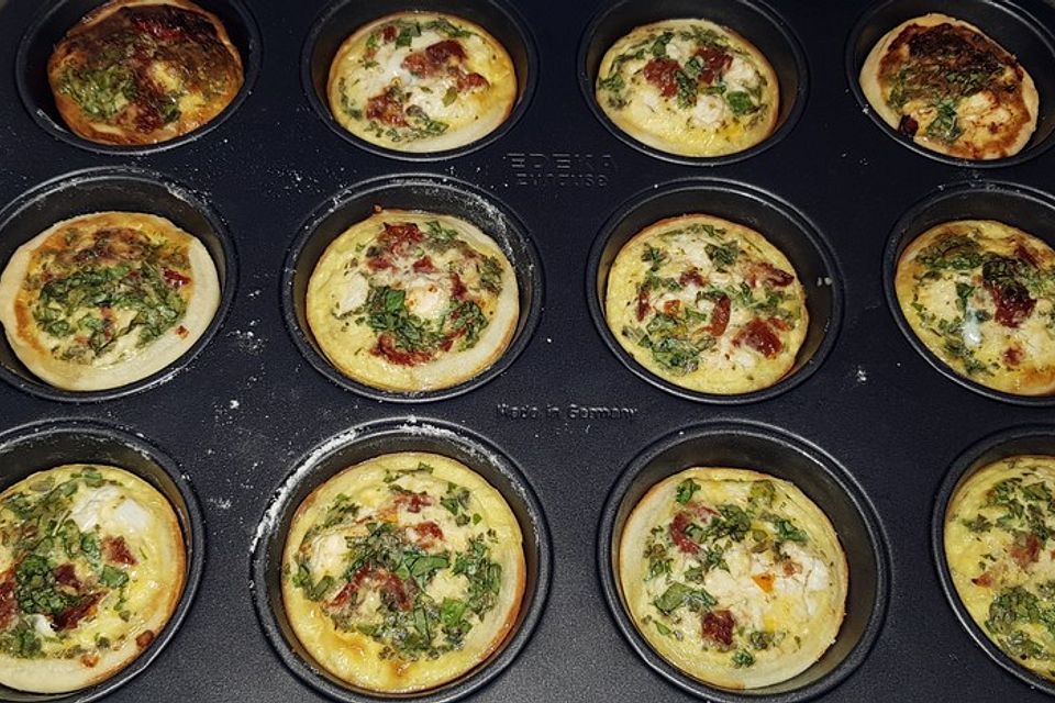 Fingerfood-Quiches in 2 Variationen