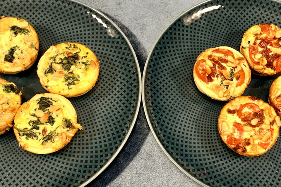 Fingerfood-Quiches in 2 Variationen