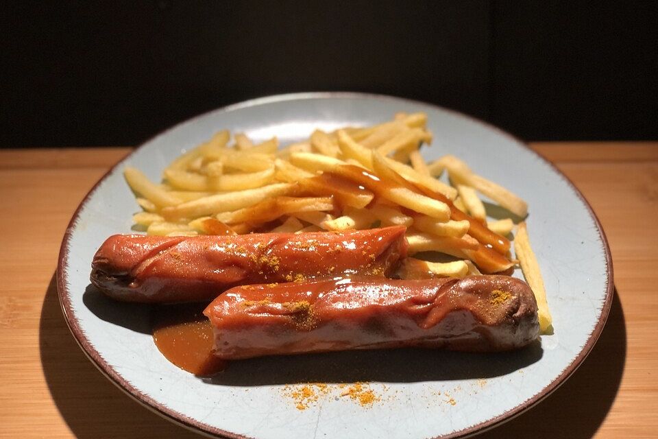 Currywurst mit Pommes Frites