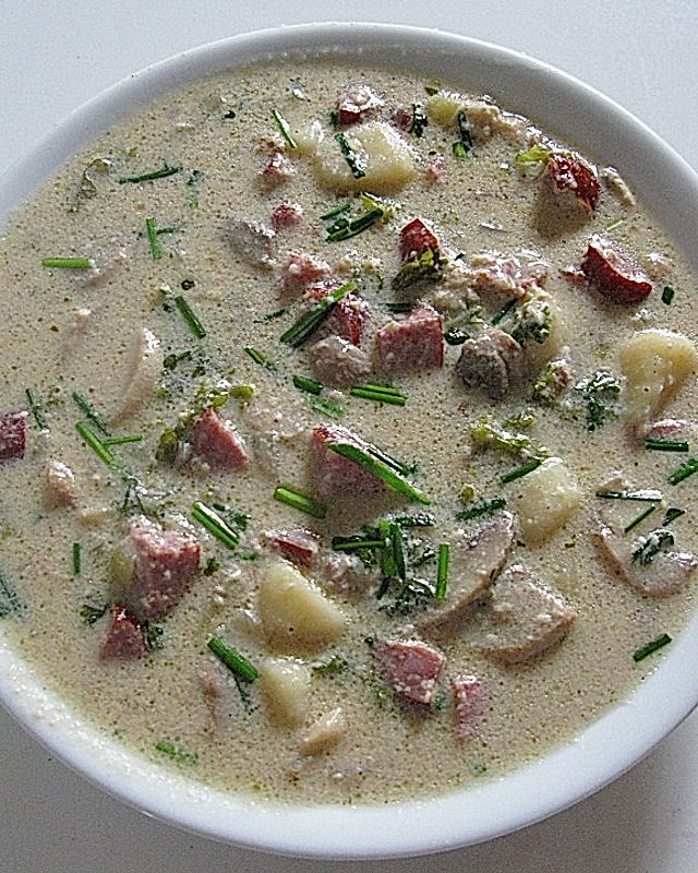Kartoffel - Champignon - Suppe
