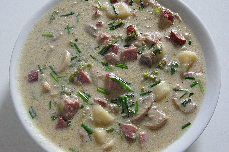 Kartoffel - Champignon - Suppe