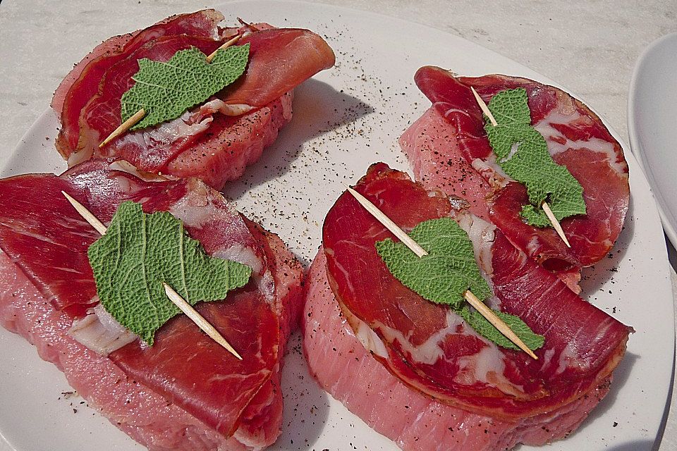 Chicas Kalbssteaks à la Saltimbocca vom Grill