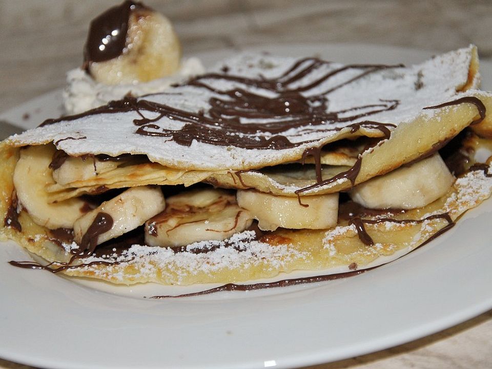 Pfannkuchen/Crêpes mit Nutella und Bananen von iguana57| Chefkoch