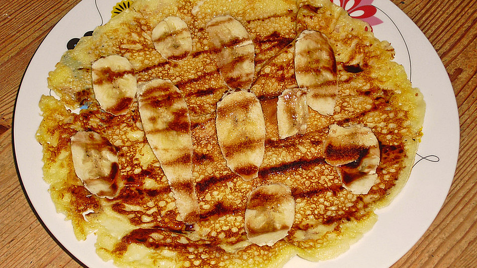 Pfannkuchen/Crêpes mit Nutella und Bananen von iguana57