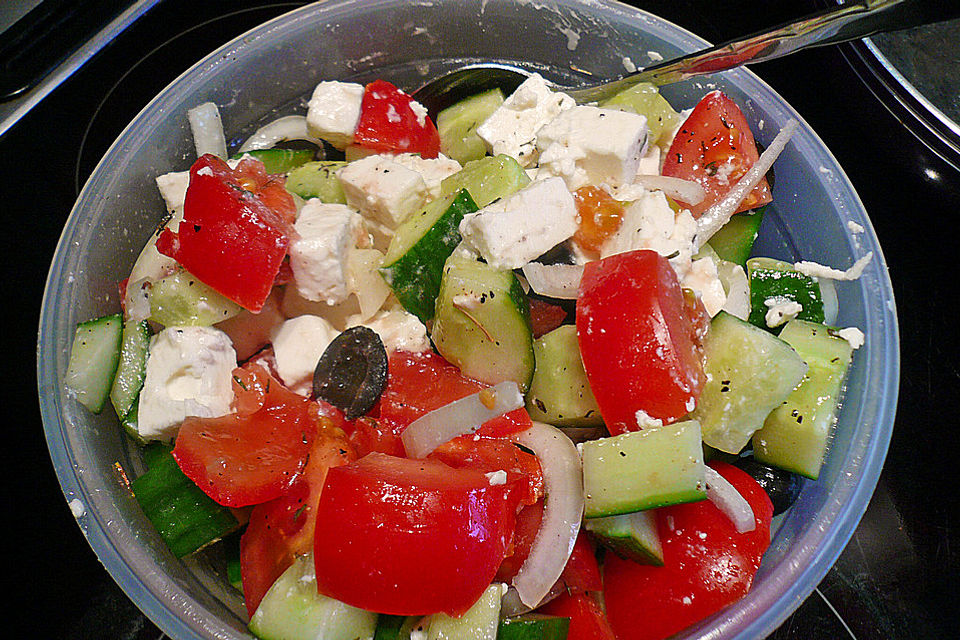 Bauernsalat mit Gyros