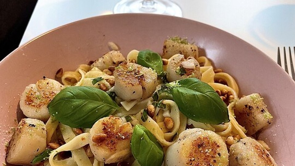 Zitronen-Linguine mit Jakobsmuscheln von Christina1208 Zitronen-Linguine mit Jakobsmuscheln von Christina1208